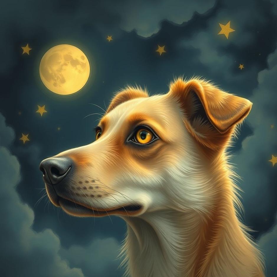 Dream : Yellow-eyed dog in a dream