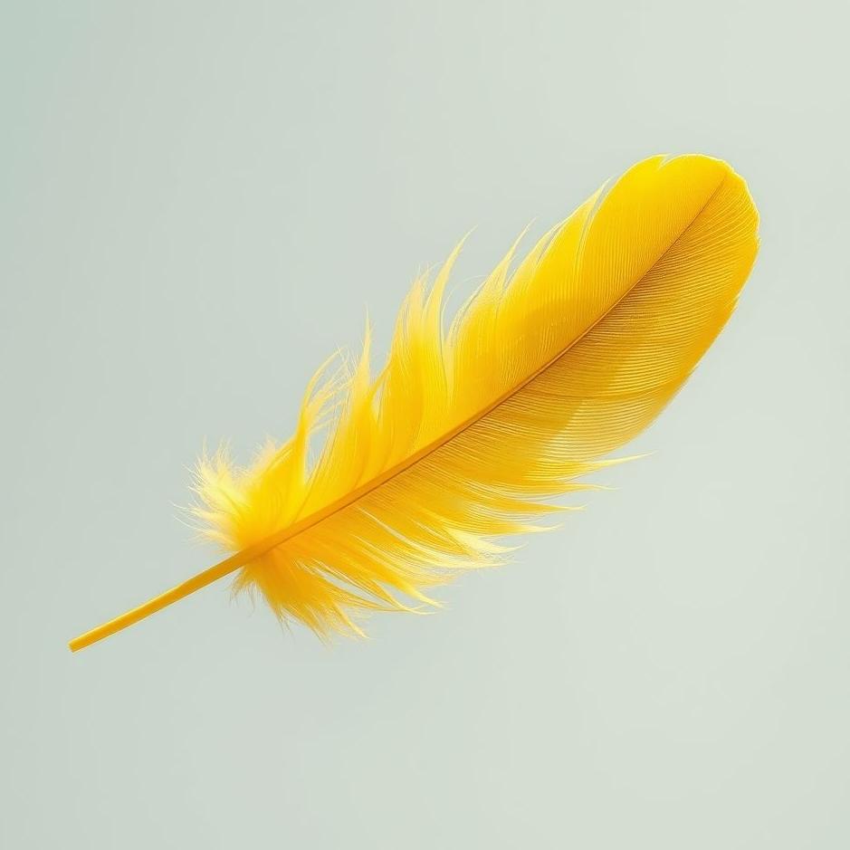 Dream : Yellow feather in a dream