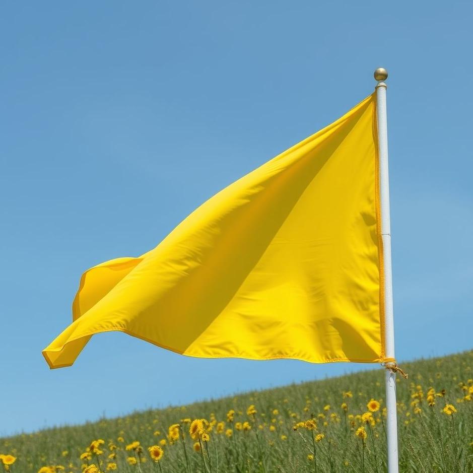 Dream : Yellow flag in a dream