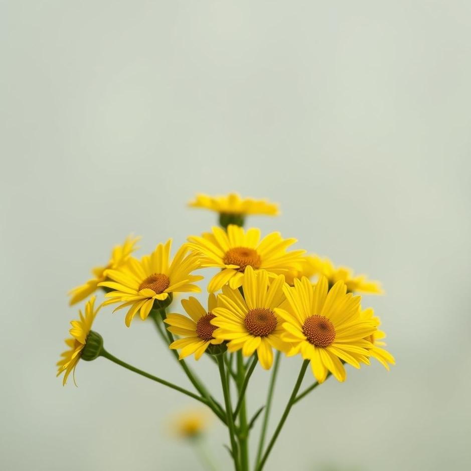 Dream : Yellow flower bouquet in a dream