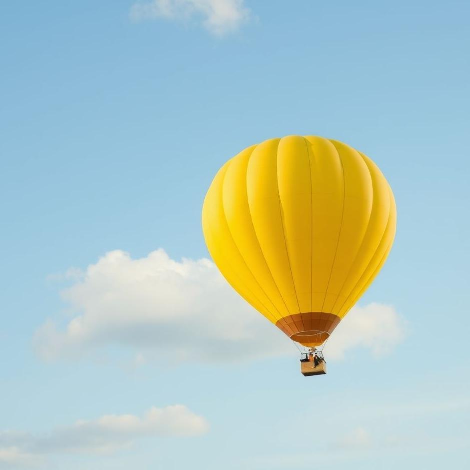 Dream : Yellow flying balloon in a dream