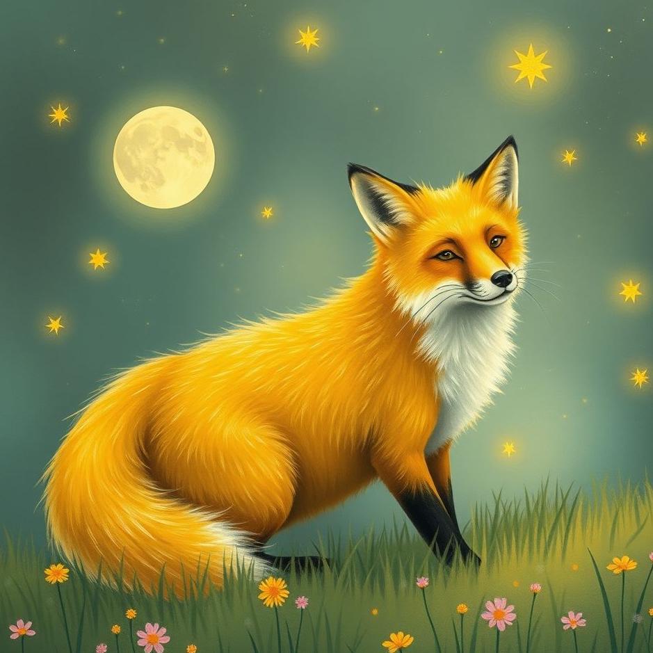 Dream : Yellow fox in a dream
