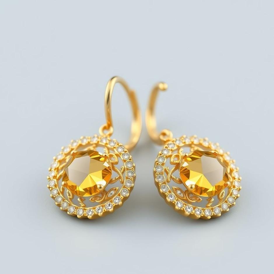 Dream : Yellow gold earrings in a dream