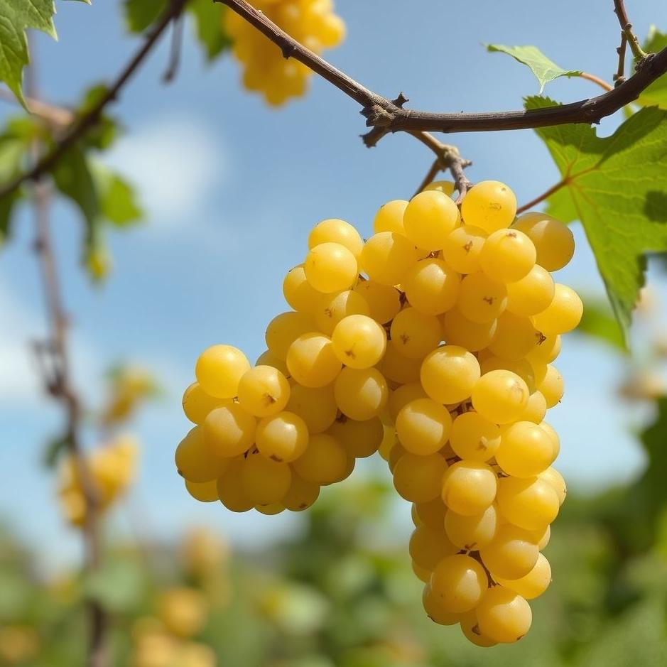 Dream : Yellow grapes plucked in a dream