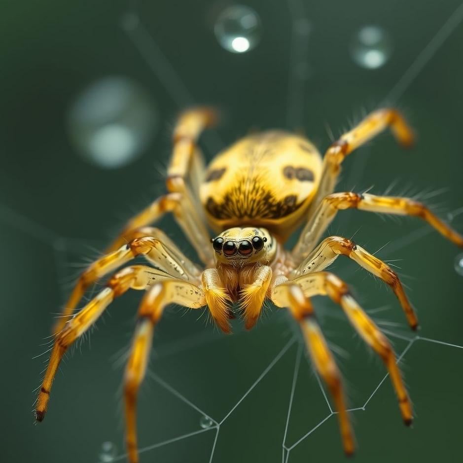 Dream : Yellow-haired spider in a dream