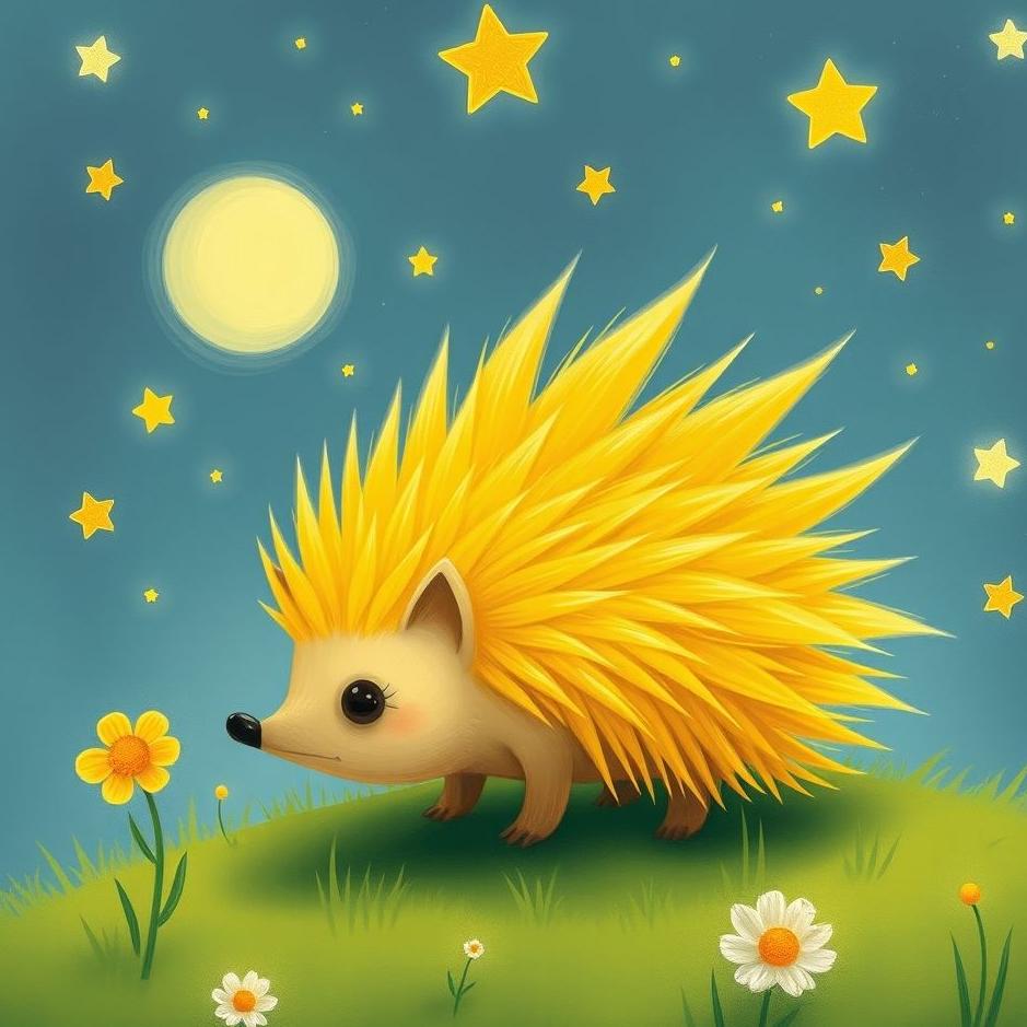 Dream : Yellow hedgehog in a dream