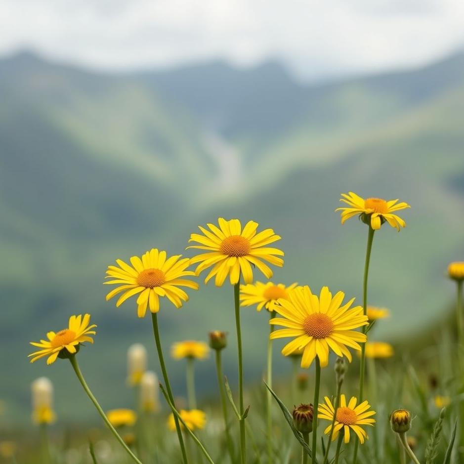 Dream : Yellow highland flowers in a dream