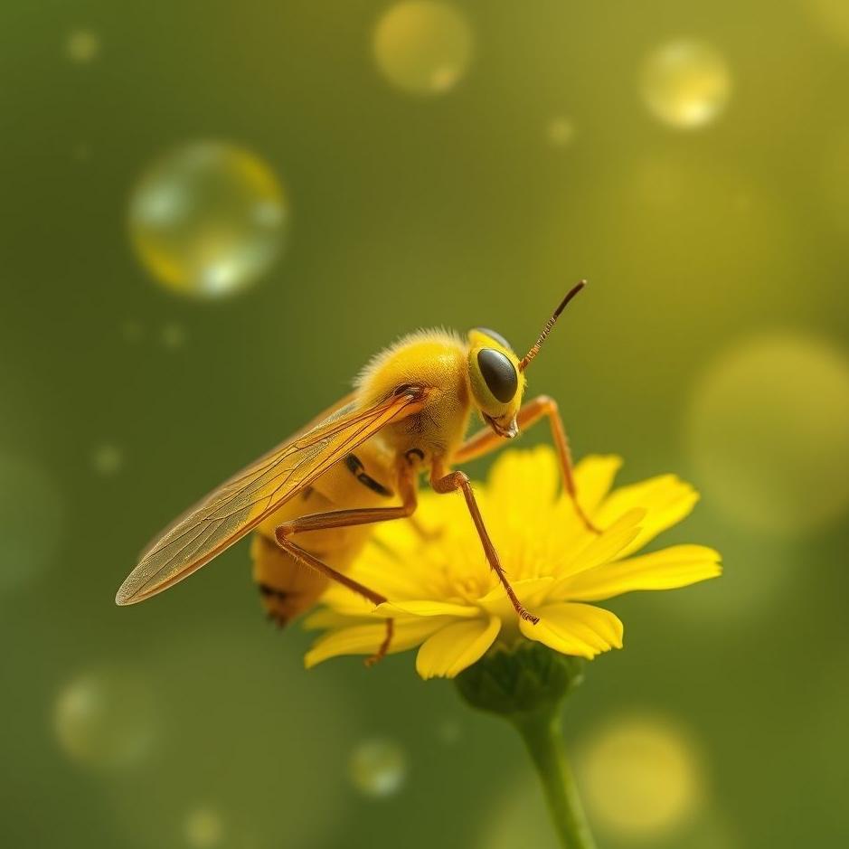 Dream : Yellow insect in a dream