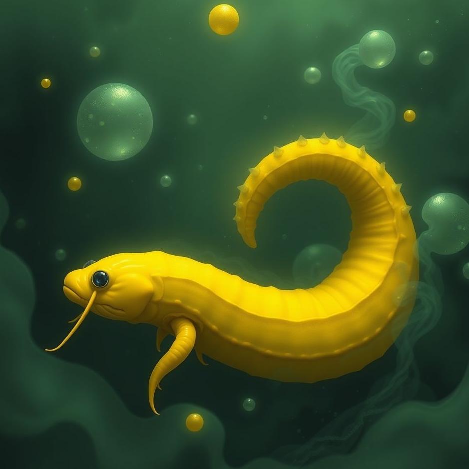 Dream : Yellow leech in a dream