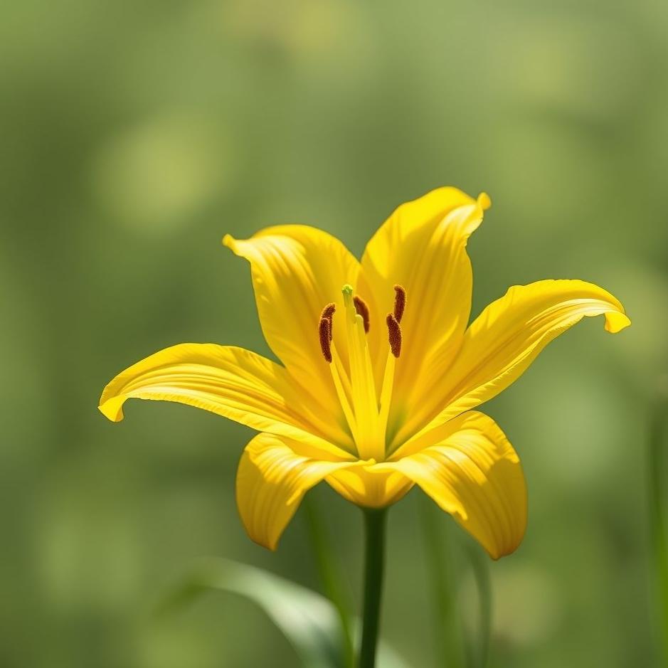 Dream : Yellow lily in a dream