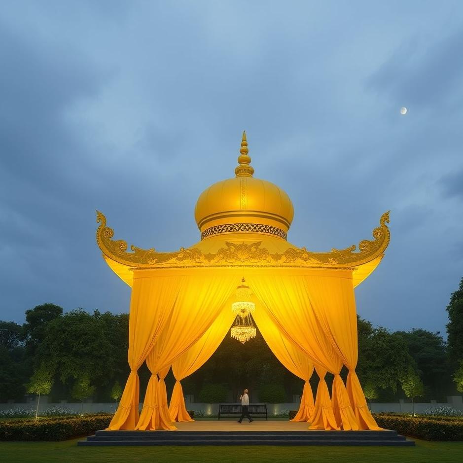 Dream : Yellow mandap in a dream