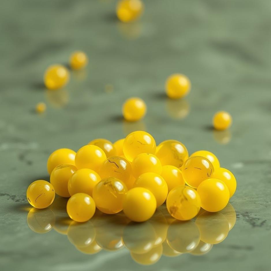 Dream : Yellow marbles in a dream