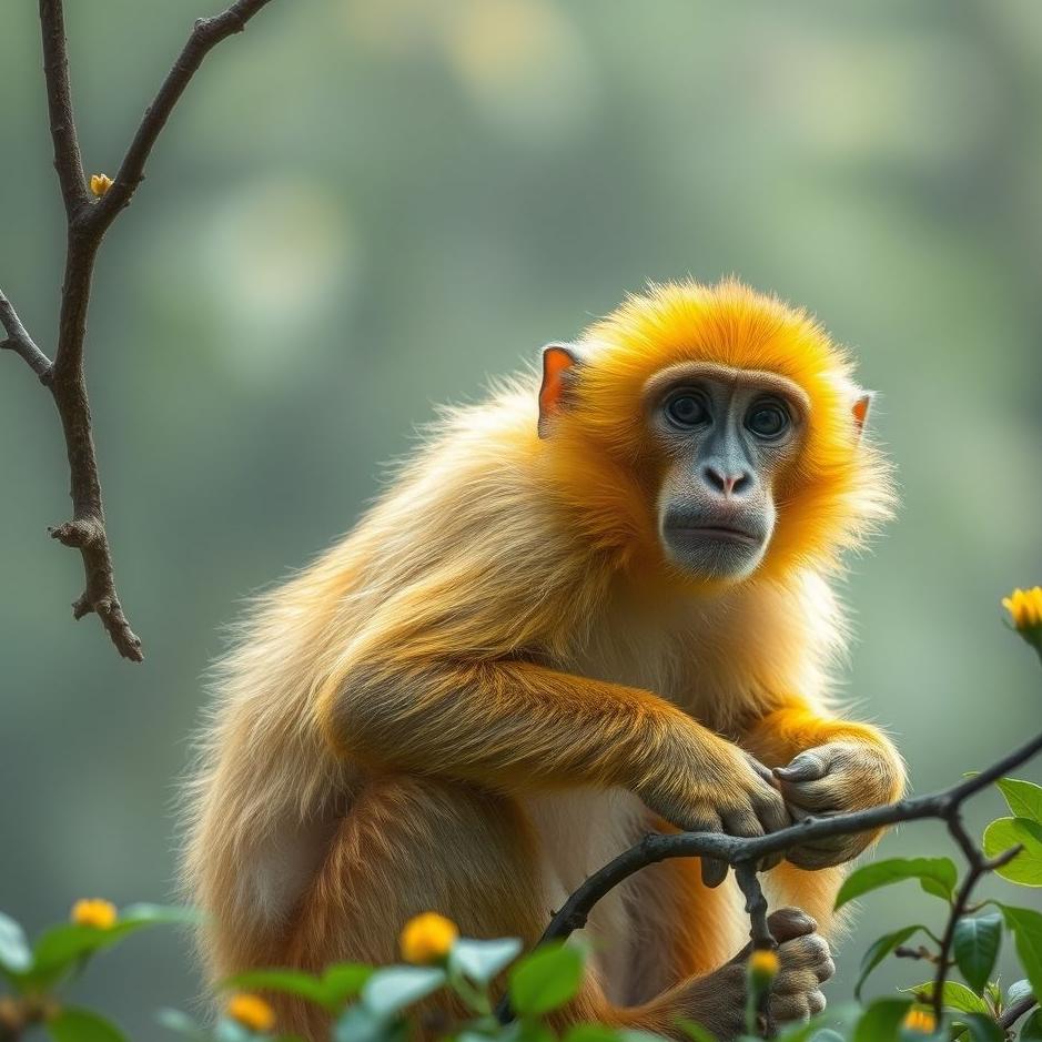 Dream : Yellow monkey in a dream