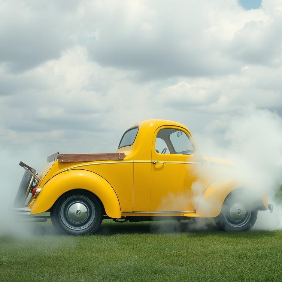 Dream : Yellow motor in a dream