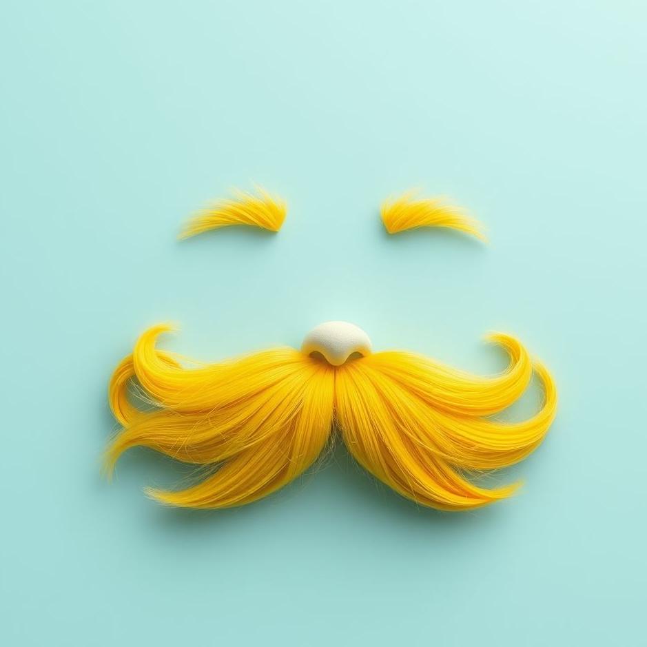 Dream : Yellow mustache in a dream