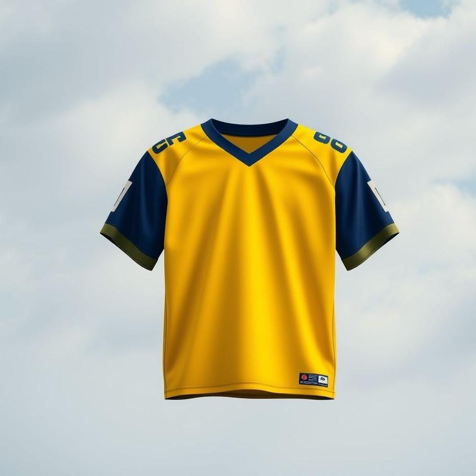 Dream : Yellow navy blue jersey in a dream