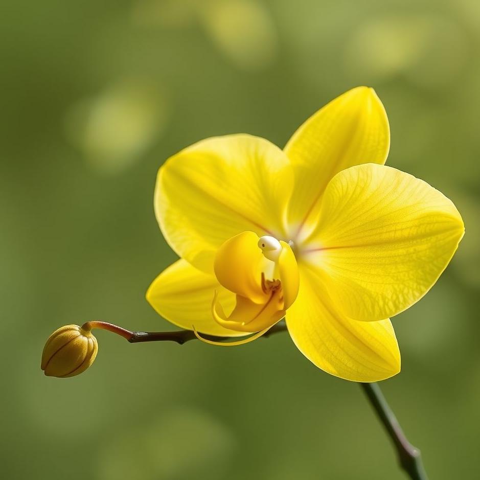 Dream : Yellow orchid in a dream