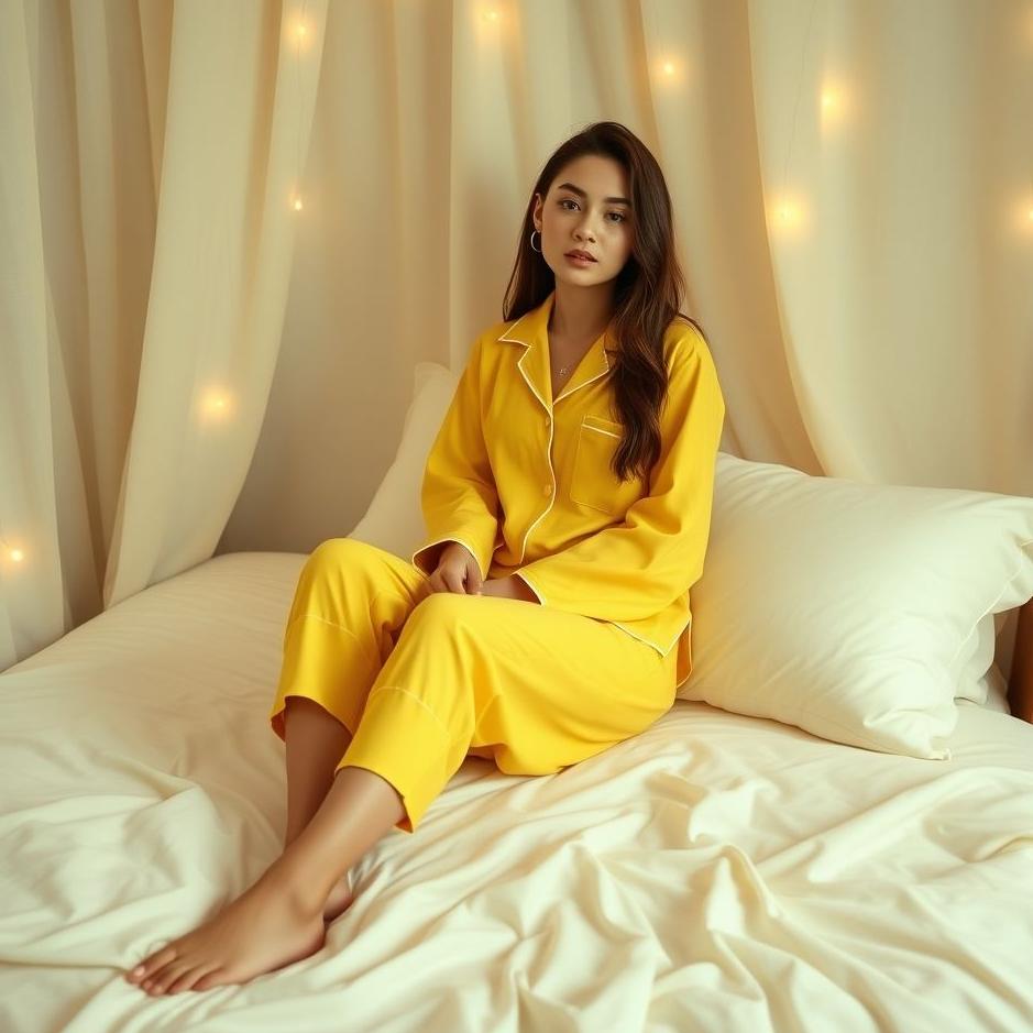 Dream : Yellow pajama set in a dream