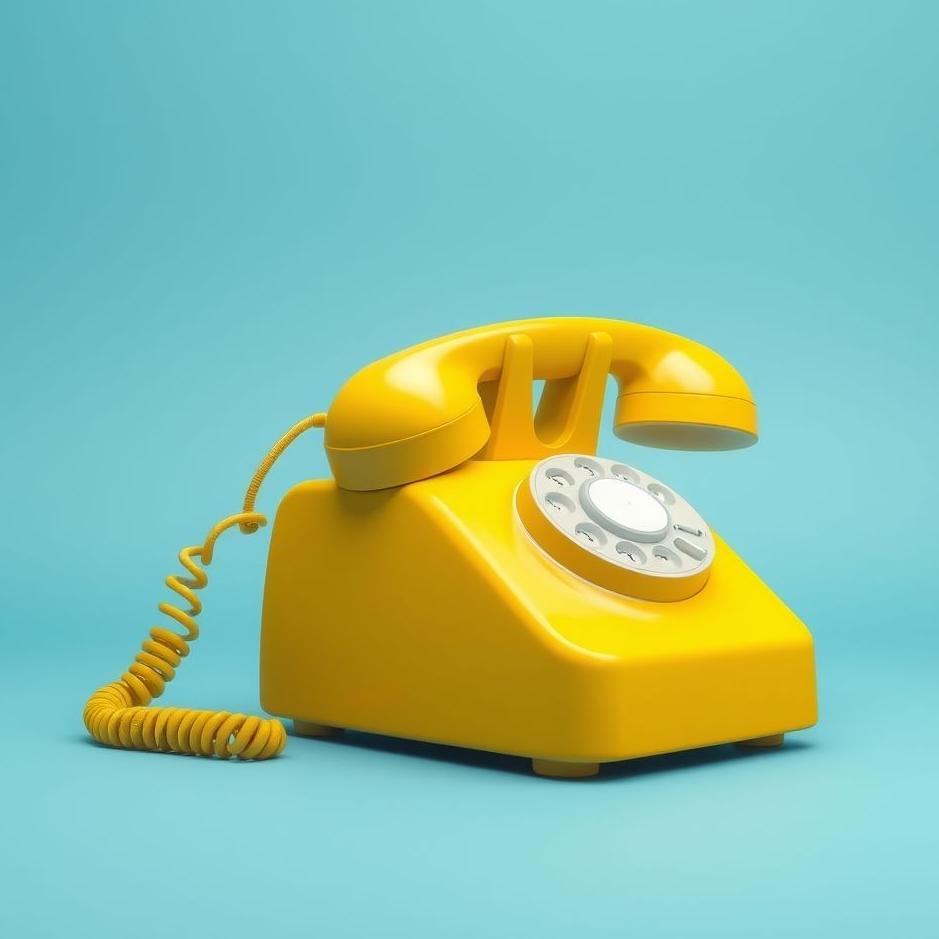 Dream : Yellow phone in a dream