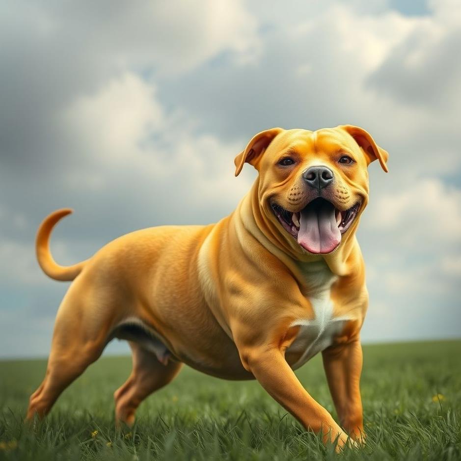 Dream : Yellow pitbull in a dream