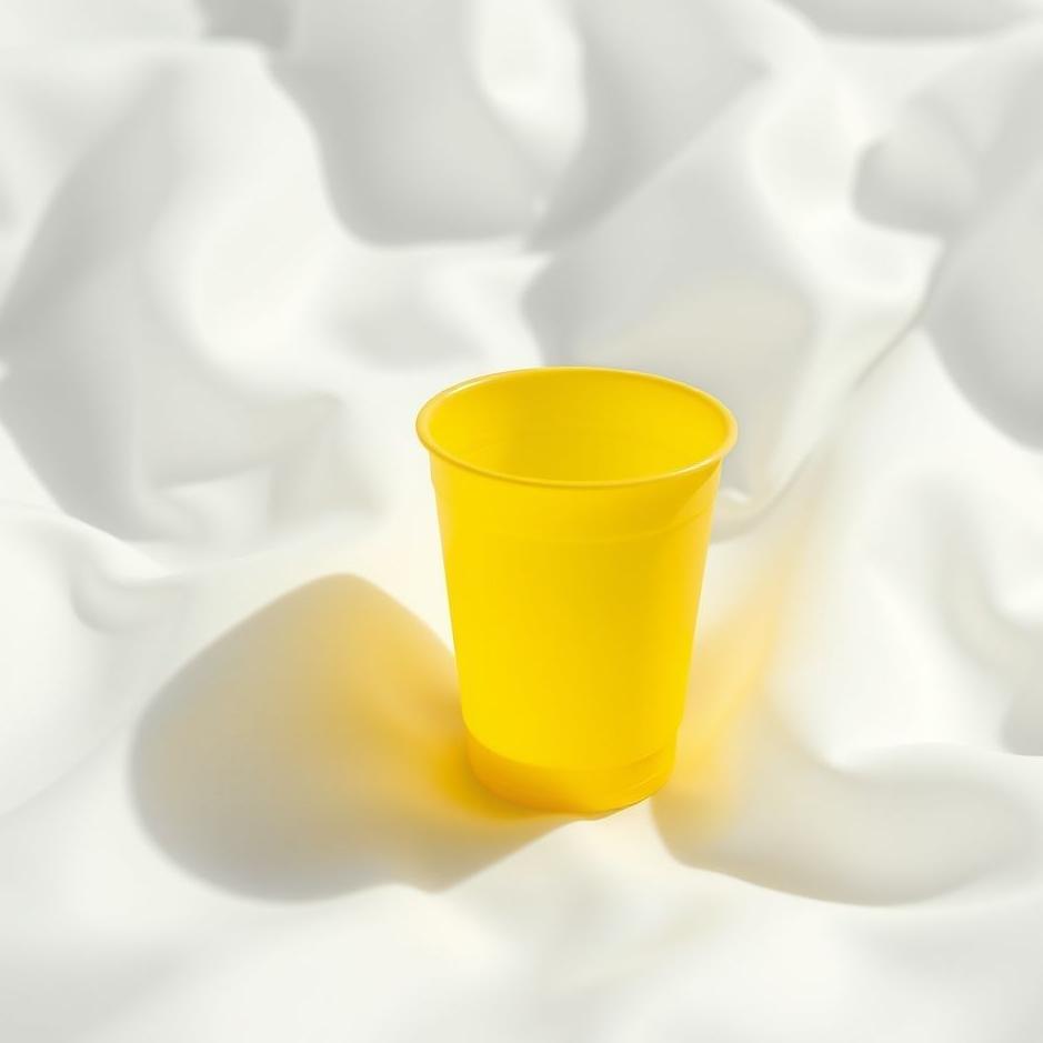 Dream : Yellow plastic cup in a dream