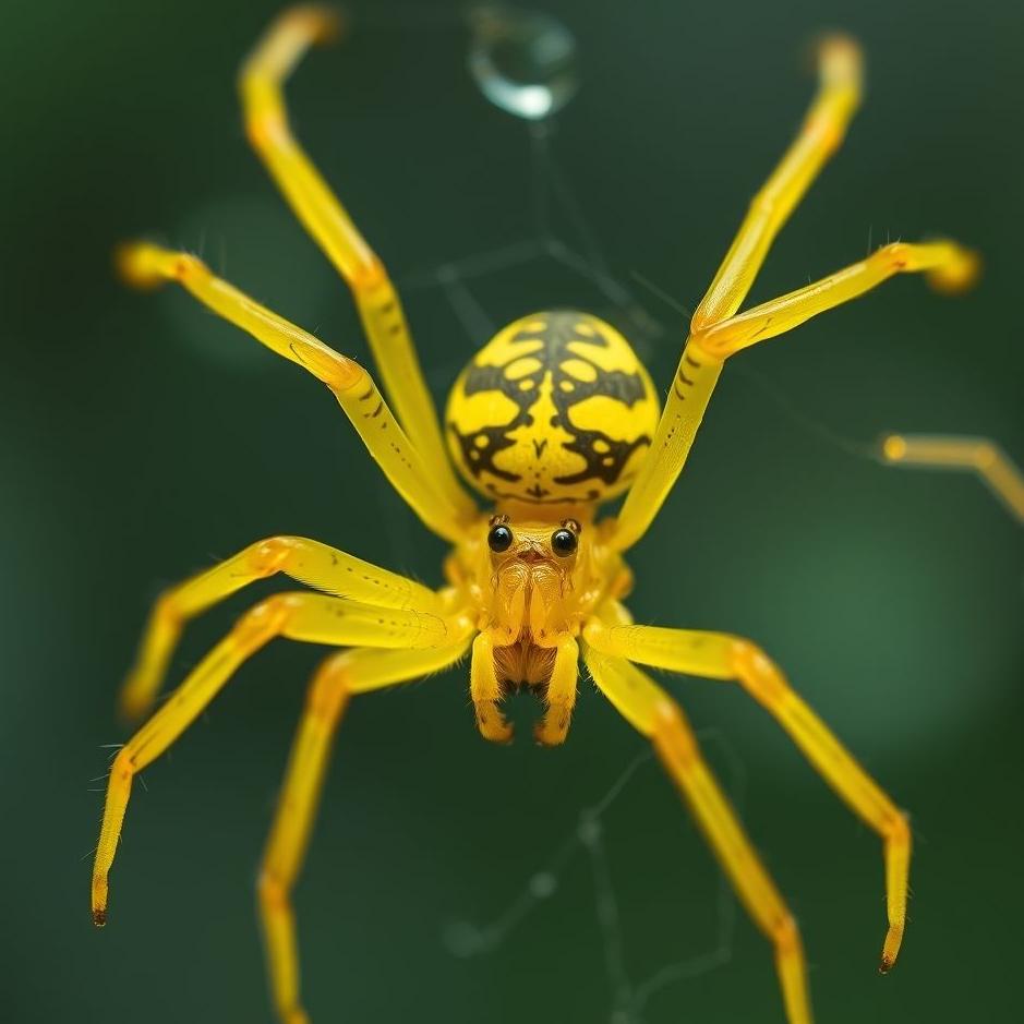Dream : Yellow poisonous spider in a dream