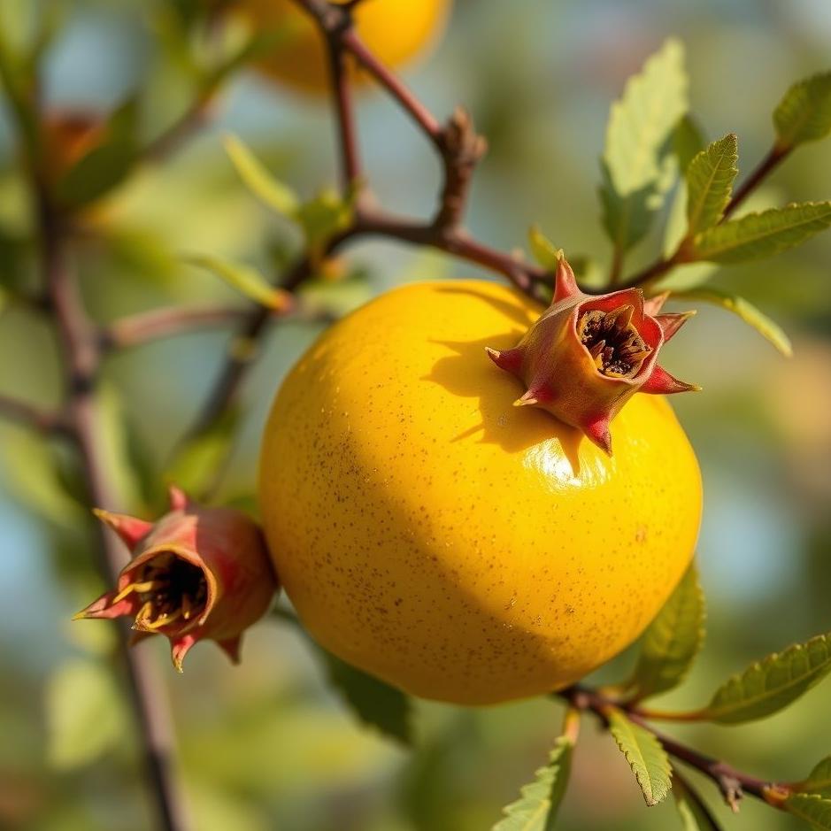 Dream : Yellow pomegranate in a dream