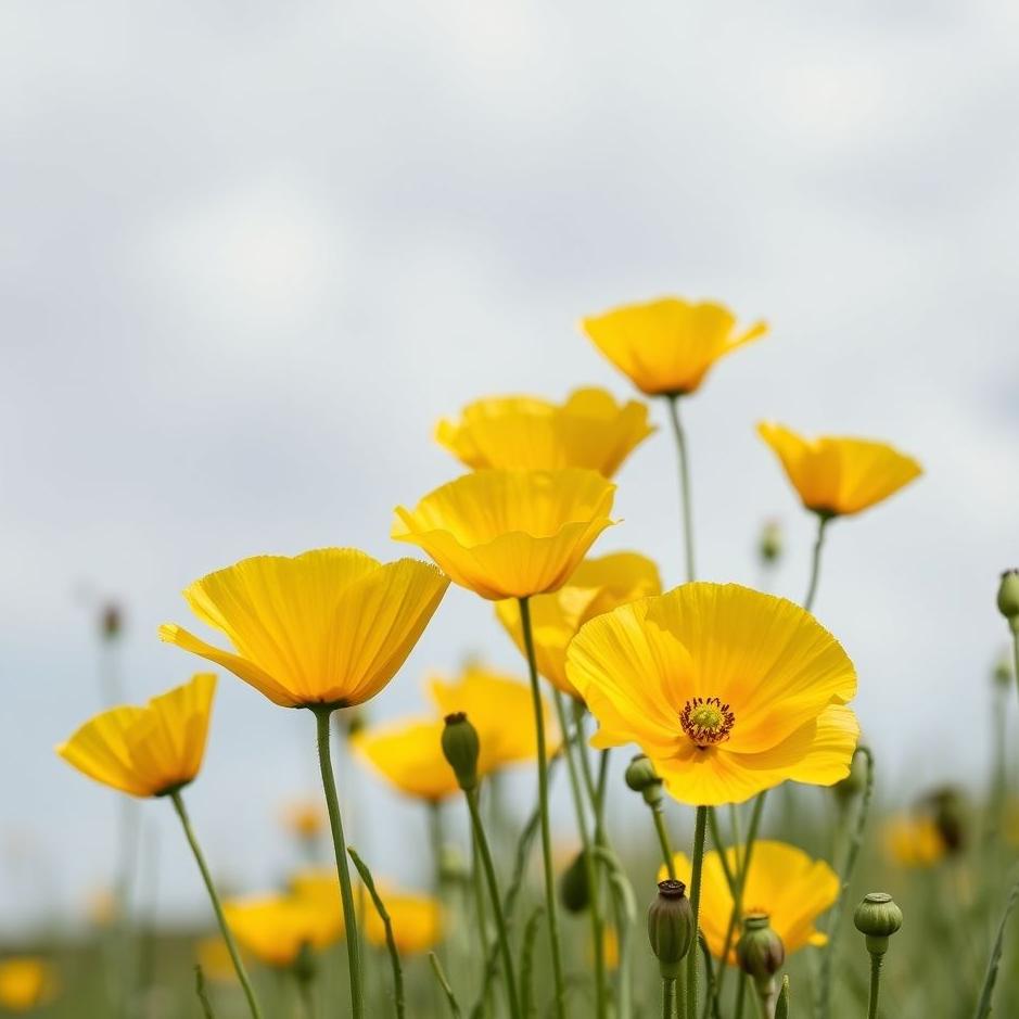 Dream : Yellow poppies in a dream