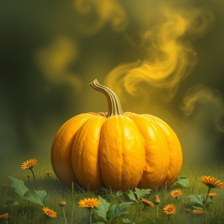 Dream : Yellow pumpkin in a dream