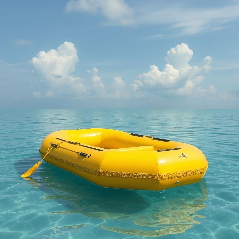 Dream : Yellow raft in a dream