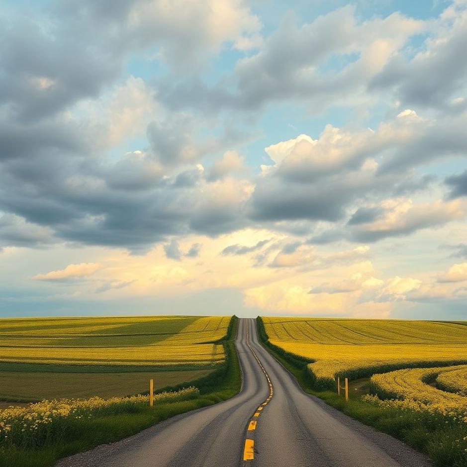 Dream : Yellow road in a dream