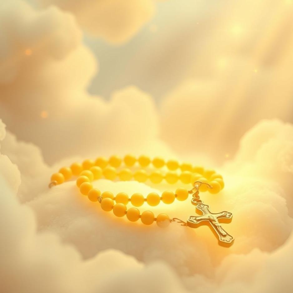 Dream : Yellow rosary in a dream