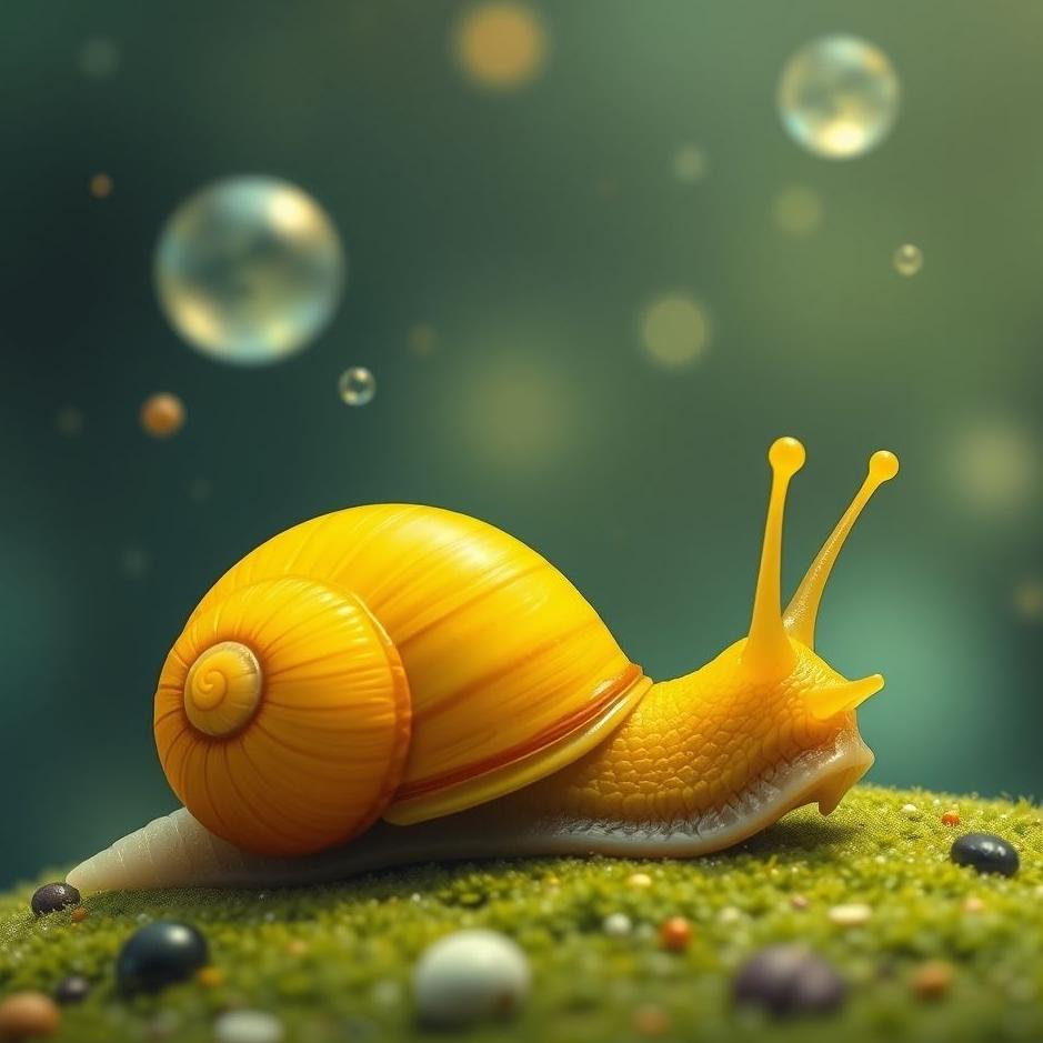 Dream : Yellow snail in a dream