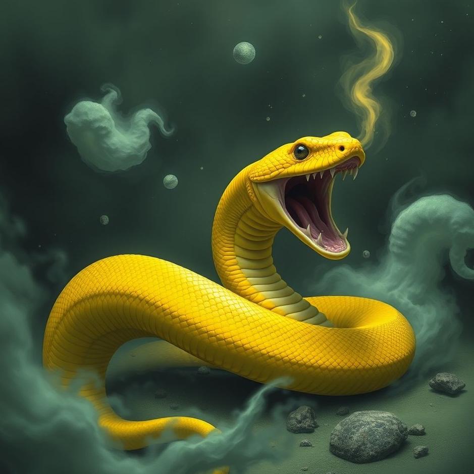 Dream : Yellow snake attack in a dream