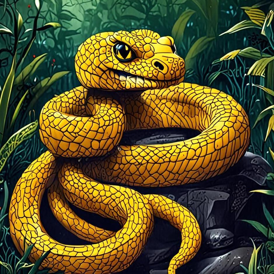 Dream : Yellow snake following you in your dream