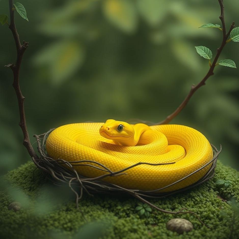 Dream : Yellow snake nest in a dream