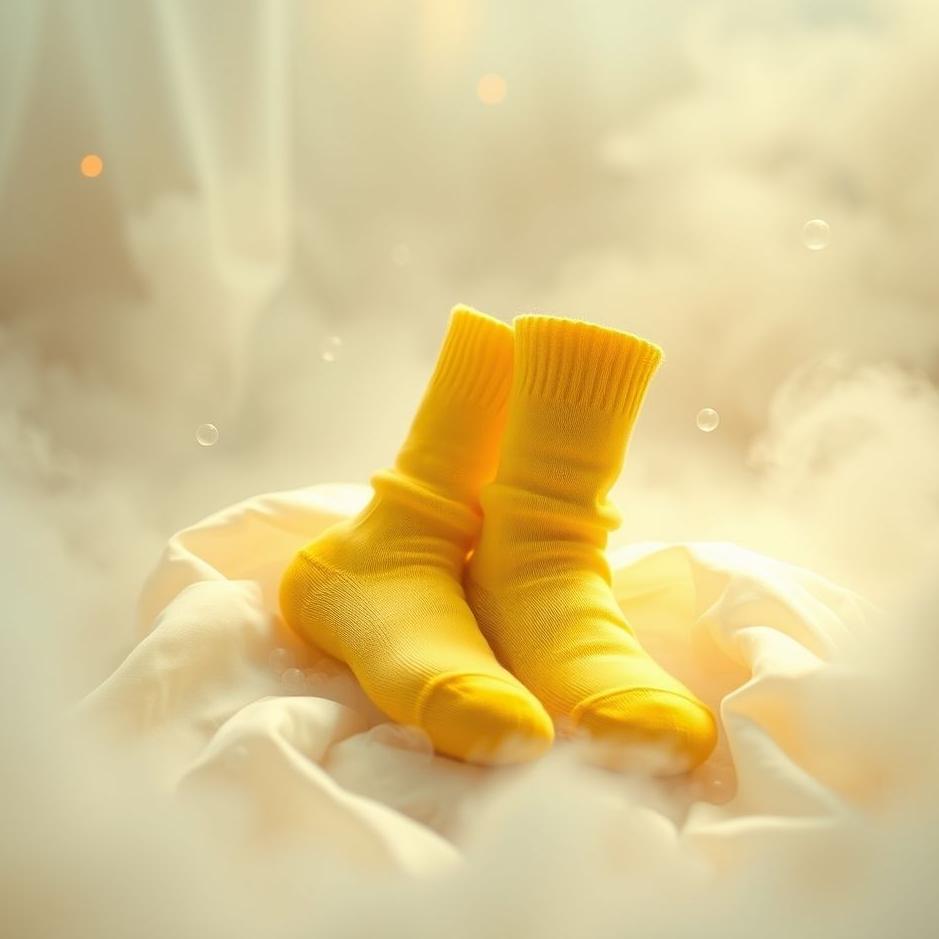 Dream : Yellow socks washed in a dream