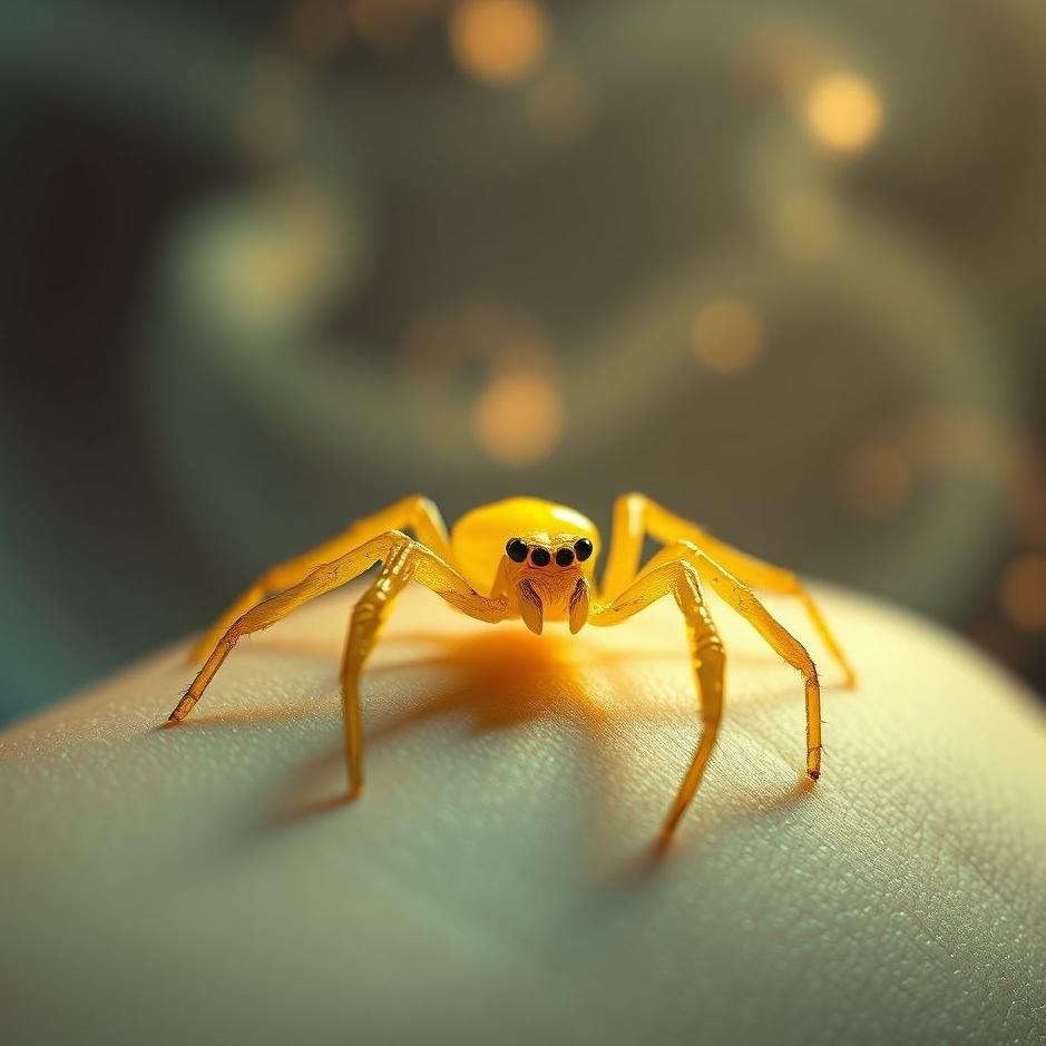 Dream : Yellow spider bite in a dream