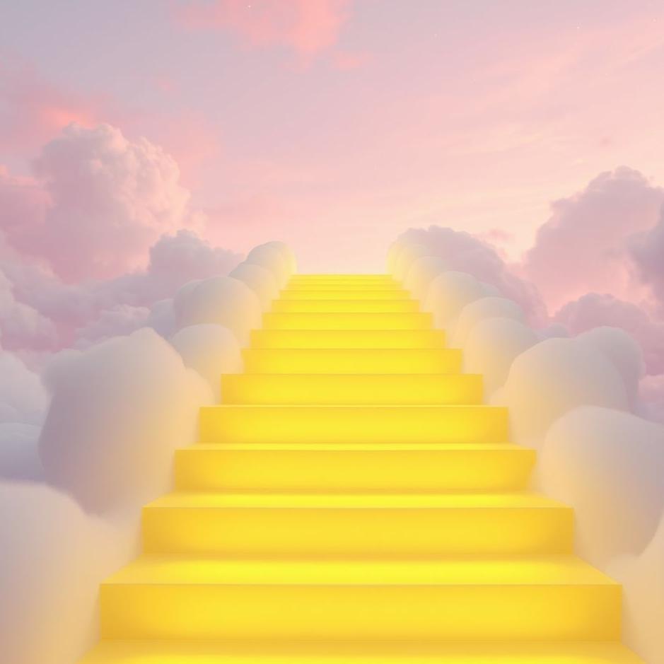 Dream : Yellow staircase in a dream