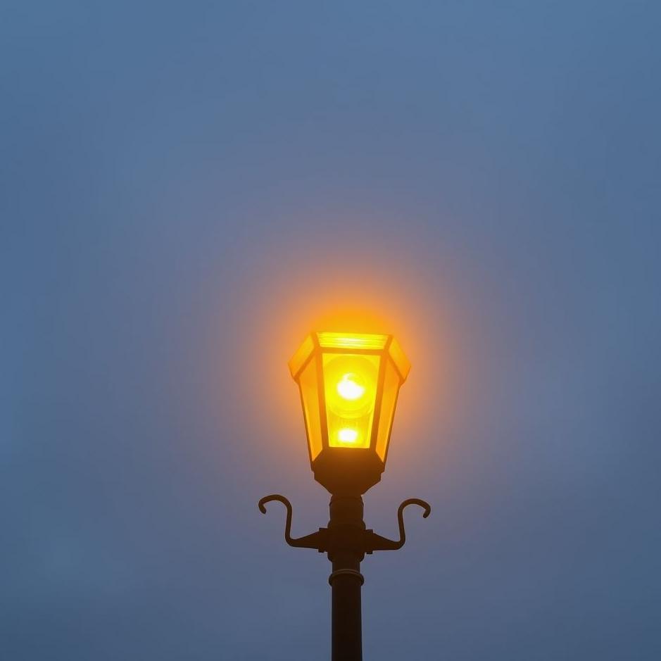 Dream : Yellow street light in a dream