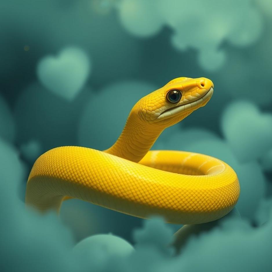 Dream : Yellow striped snake in a dream