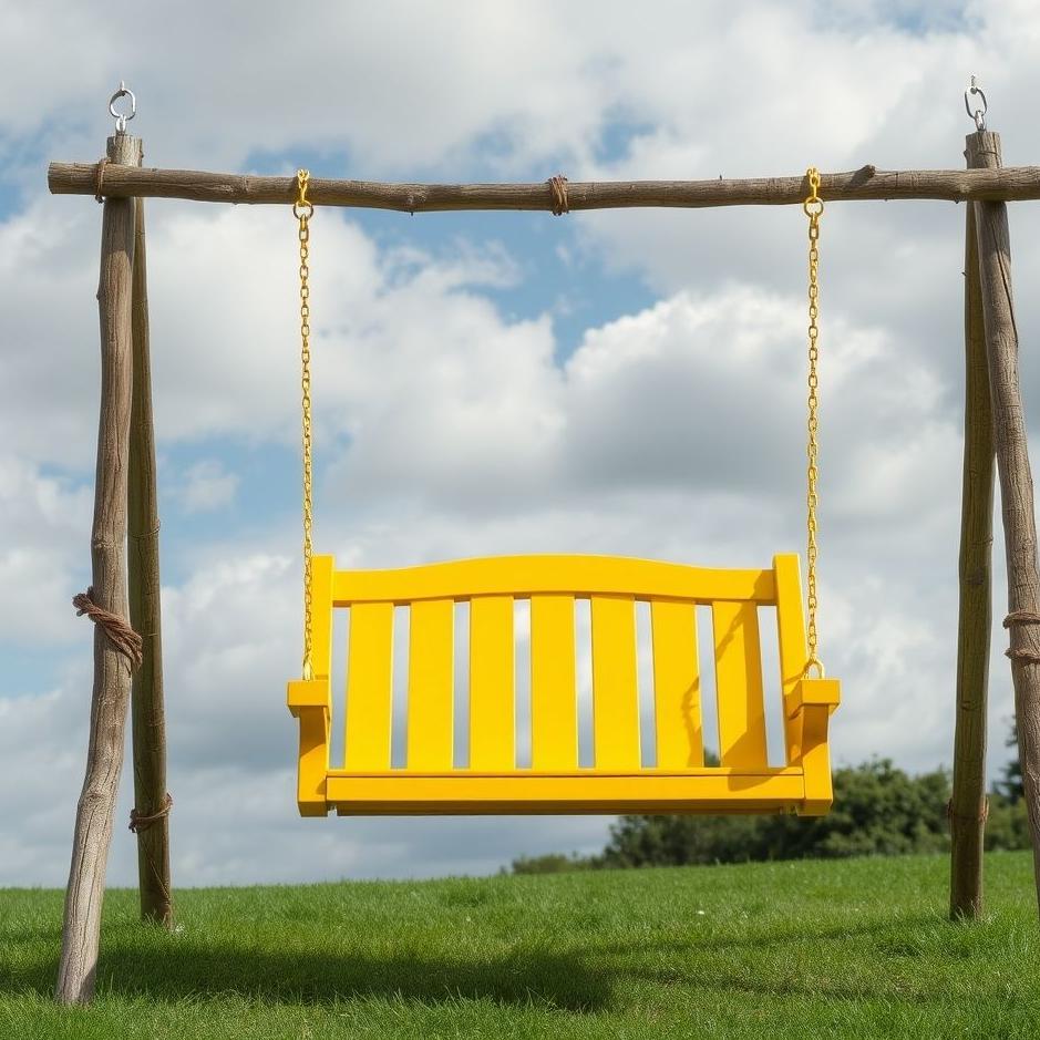 Dream : Yellow swing in a dream