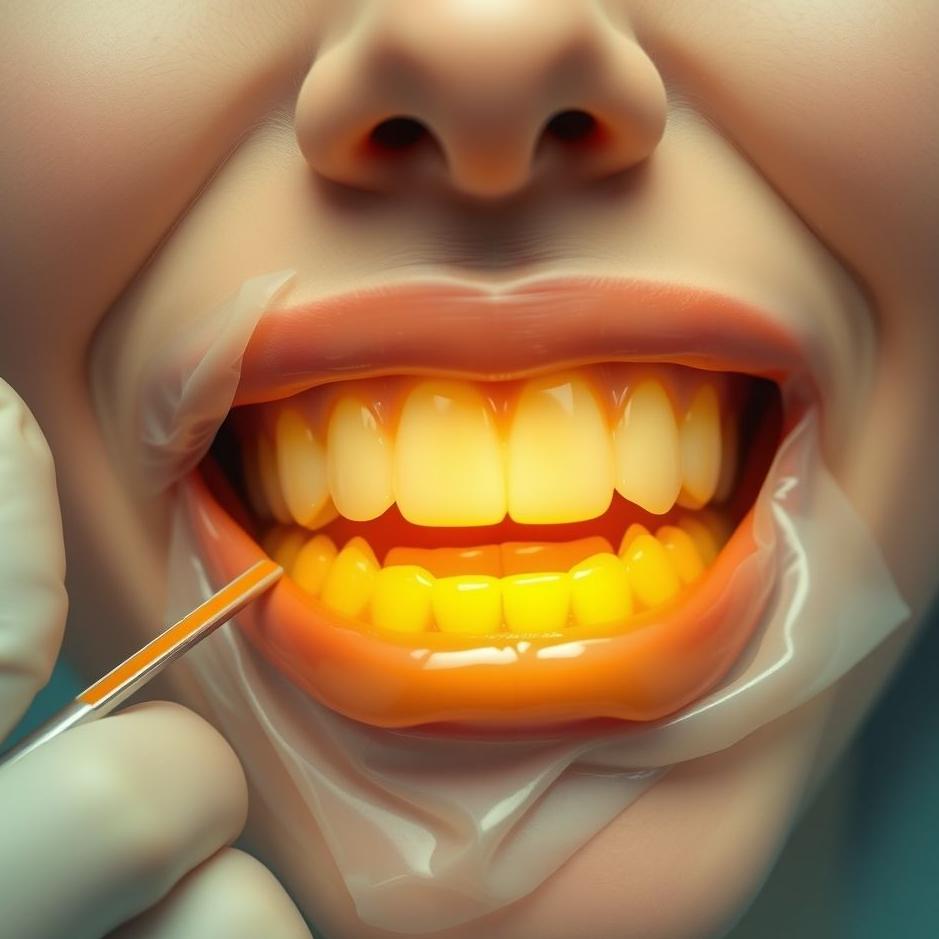 Dream : Yellow teeth cleaned in a dream