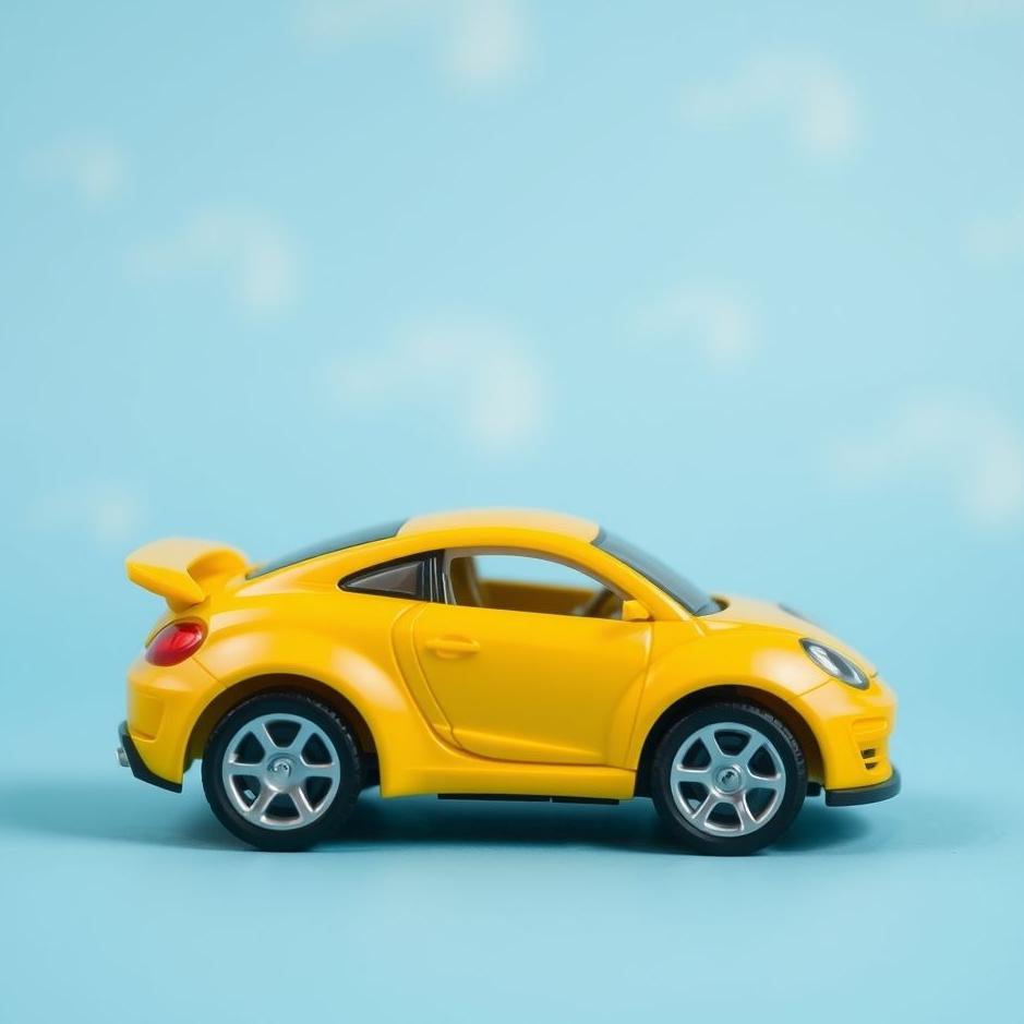 Dream : Yellow toy car in a dream
