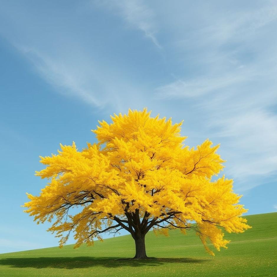 Dream : Yellow tree in a dream