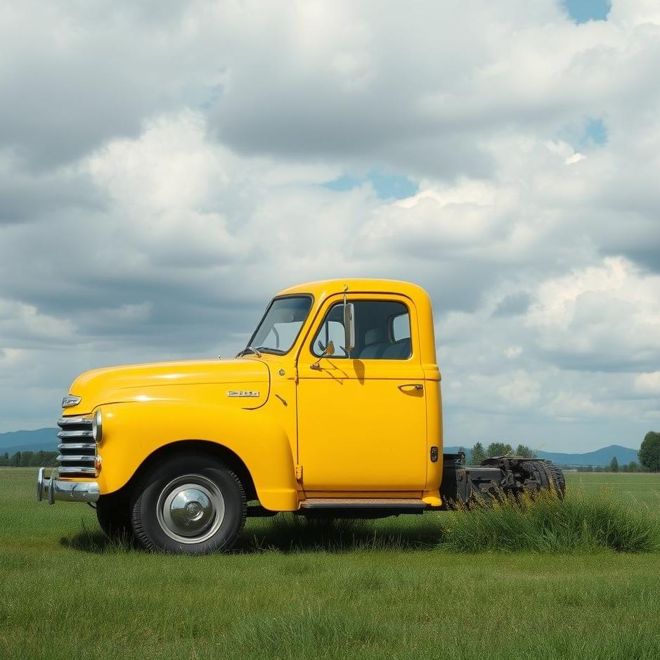 Dream : Yellow truck in a dream