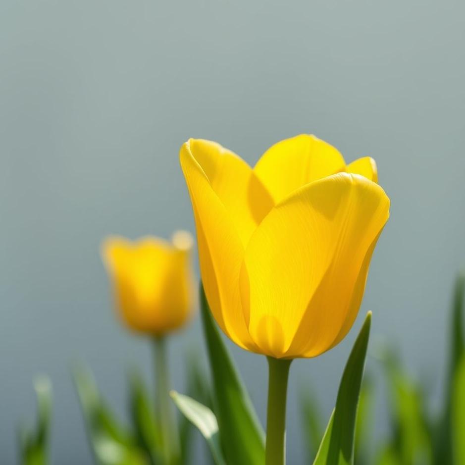 Dream : Yellow tulip as a gift in a dream