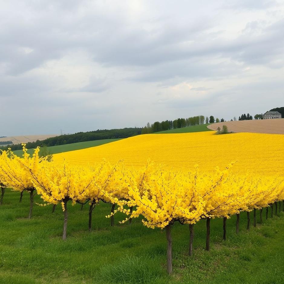 Dream : Yellow vineyard in a dream