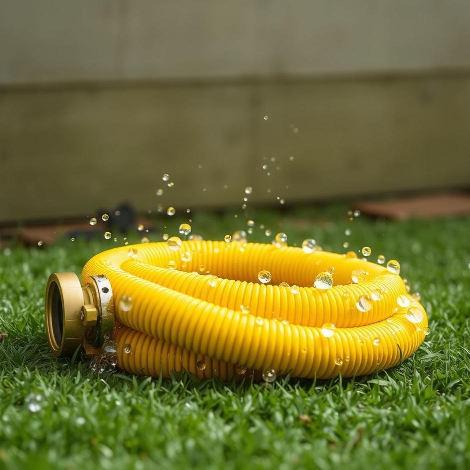 Dream : Yellow water hose in a dream