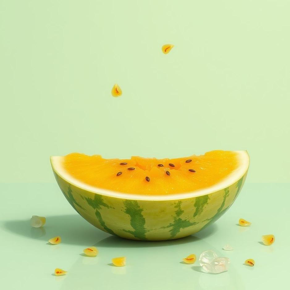 Dream : Yellow watermelon in a dream